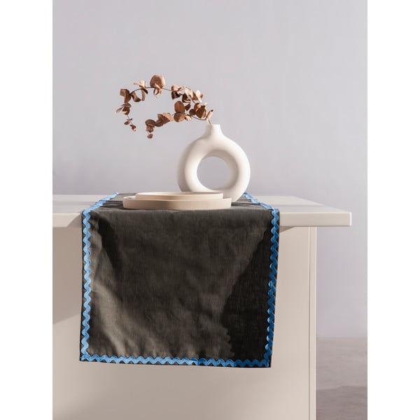 Runner da tavola in lino in set da 2 41x130 cm Wavy - Really Nice Things-image-1