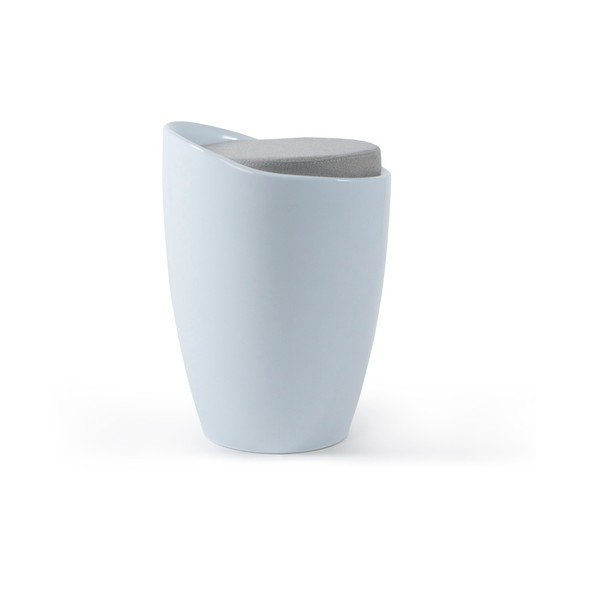 Sgabello bianco con contenitore Ese - Kokoon-image-1