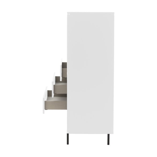 Cassettiera alta bianca 120x133 cm Plain - Tenzo-image-4