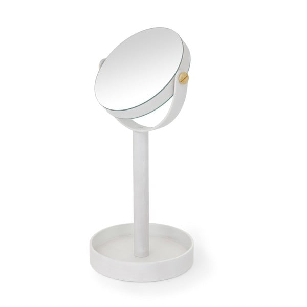 Specchio cosmetico d'ingrandimento da tavolo in legno di quercia Magnify - Wireworks