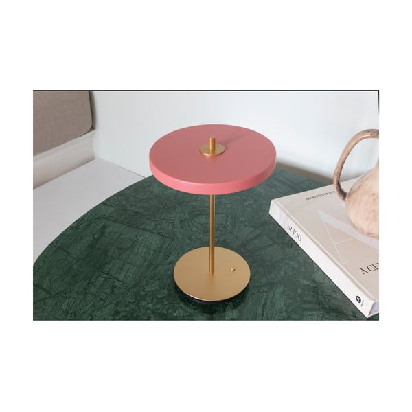 Lampada da tavolo dimmerabile a LED rosa con paralume in metallo (altezza 31 cm) Asteria Move - UMAGE-image-3