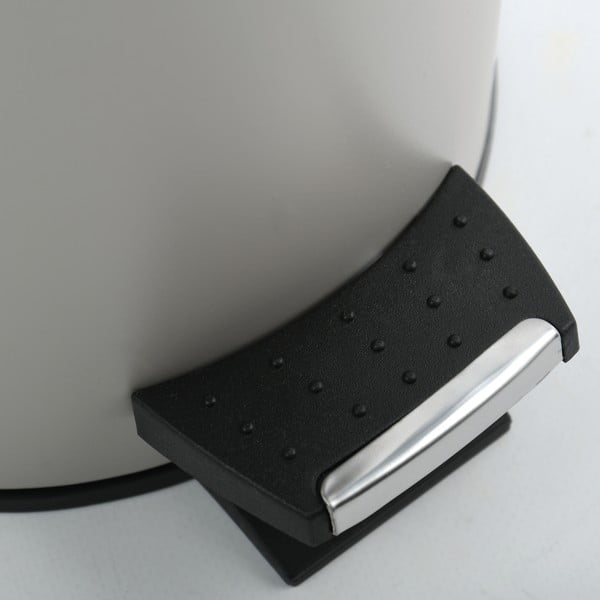 Cestino per la spazzatura grigio tortora in acciaio con pedale 3 l   Adonis – Spirella-image-4