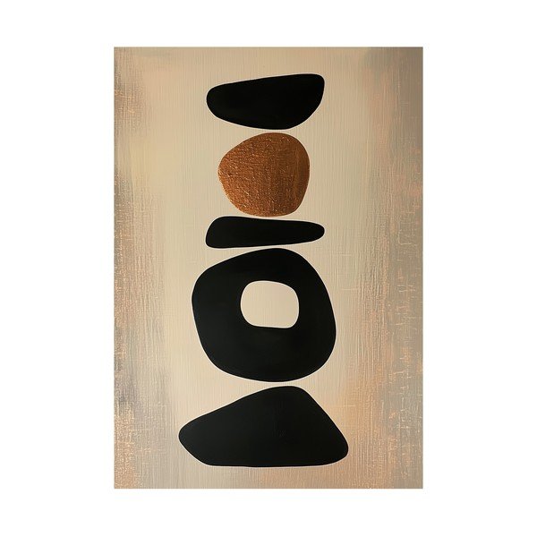 Dipinto stampato dipinto su tela 70x100 cm Stones – Styler