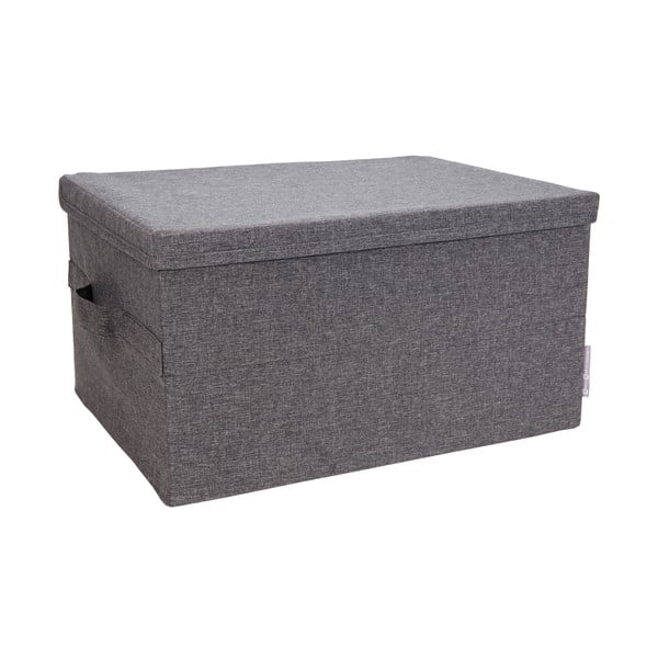 Scatola in tessuto grigio con coperchio 34x45x25 cm Soft Storage - Bigso Box of Sweden