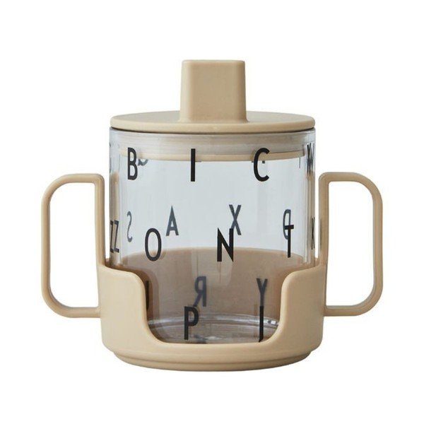 Tazza per bambini beige Cresci con la tua tazza Grow with Your Cup - Design Letters