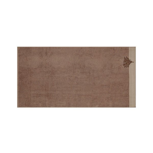 Set di 2 asciugamani da bagno in cotone marrone, 70 x 140 cm Infinity - Foutastic-image-1