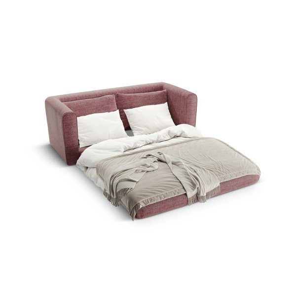 Divano rosa scuro allungabile 158 cm Lido – Micadoni -image-1
