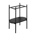 Scaffale da sotto lavabo nero in metallo 40x82 cm Puno – Sapho