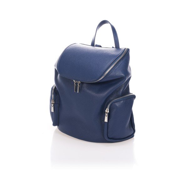 Zaino in pelle blu Mardi - Lisa Minardi-image-2