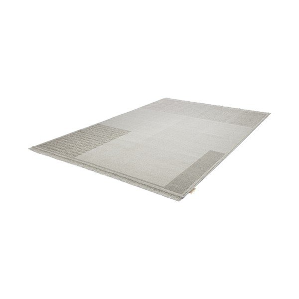Tappeto in lana grigio chiaro 160x230 cm Nizer - Agnella-image-4