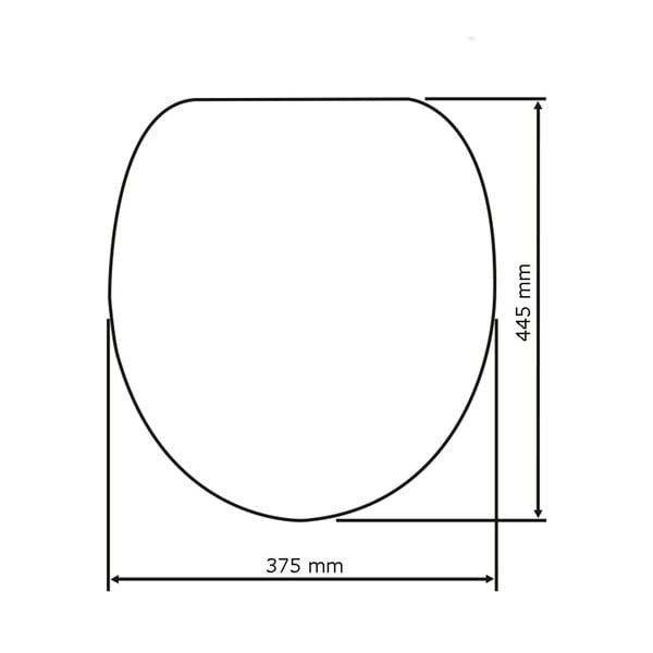 Sedile per wc bianco con chiusura facilitata , 44,5 x 37,5 cm Samos - Wenko-image-4