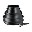 Set di pentole in alluminio 7 pezzi INGENIO Black stone L3998702 - Tefal