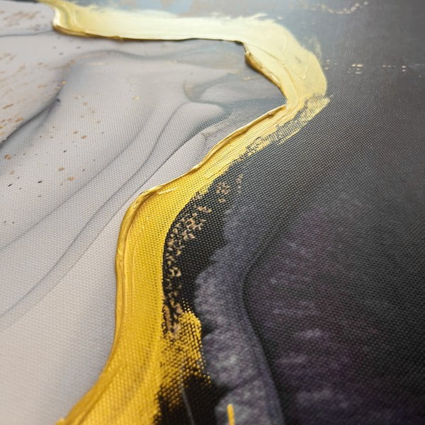 Quadro con elementi dipinti a mano 70x100 cm Sky – Styler-image-3