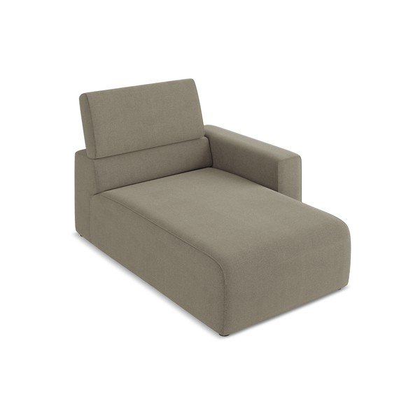 Parte divano componibile marrone chiaro (con penisola a destra) Kalea – Makamii-image-1