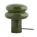 Lampada da tavolo verde in vetro (altezza totale 24 cm) Incesante – Leitmotiv