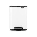 Cestino per la spazzatura bianco in acciaio con pedale 4 l Bo – Brabantia