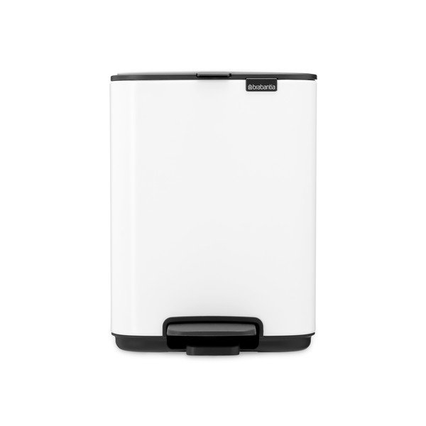 Cestino per la spazzatura bianco in acciaio con pedale 4 l Bo – Brabantia