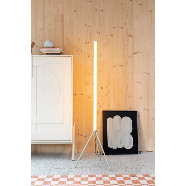 Lampada da terra LED beige con paralume in vetro con intensità regolabile (altezza totale 156 cm) Scotty – Zuiver-image-1