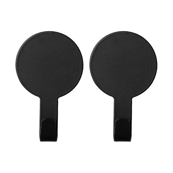 Set di ganci senza foratura color nero opaco in metallo 2 pz Fixeo – douceur d'intérieur