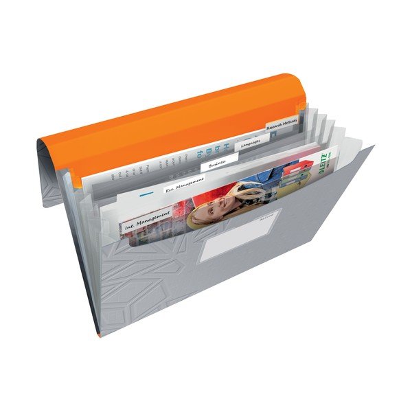 Šedá aktovka s přihrádkami Leitz-image-1