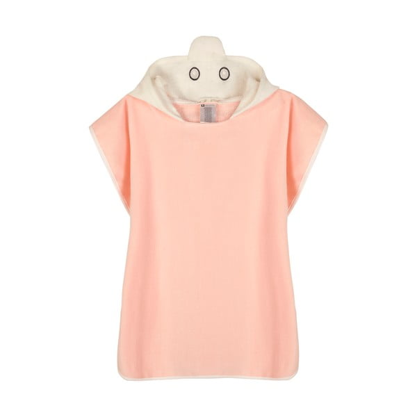 Poncho per bambini rosa in cotone Lola – Good Morning-image-2