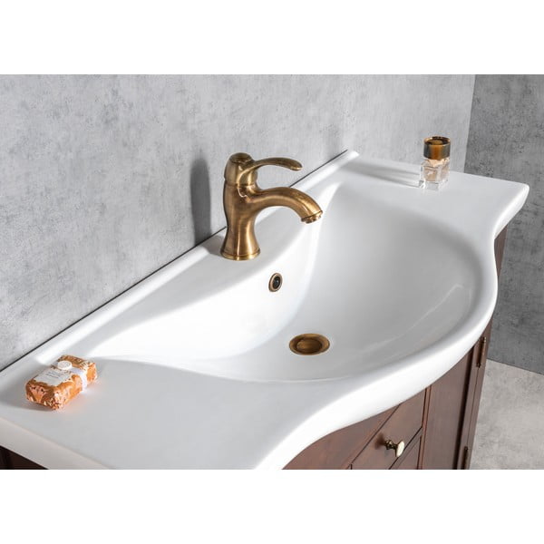 Rubinetto per lavandino color bronzo verticale Kirké – Sapho-image-2