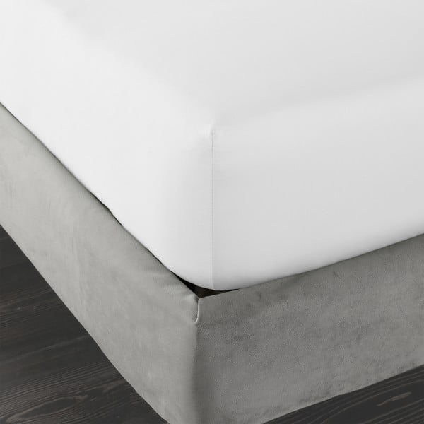 Lenzuolo con angoli bianco in raso di cotone 185x200 cm Cotton Sateen – Bianca-image-3