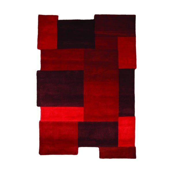 Tappeto in lana rossa 120x180 cm - Flair Rugs