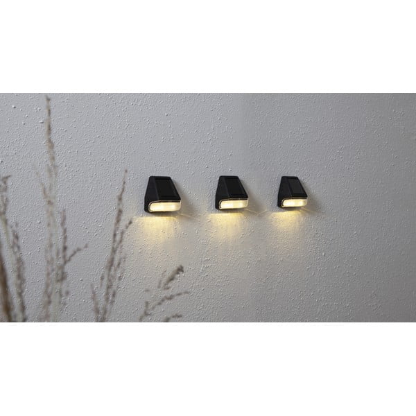 Set di 3 applique solari a LED Wally, altezza 7,5 cm Wall Mini - Star Trading-image-2