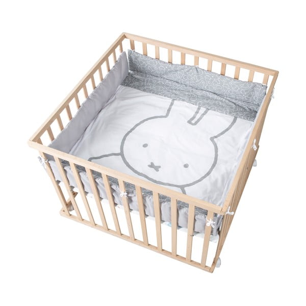 Paracolpi bianco/grigio in misto cotone 96 cm Miffy – Roba-image-1