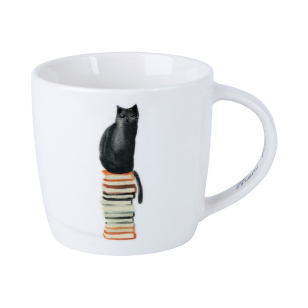 Tazza in porcellana bianca 400 ml Well Read Cat - Maxwell & Williams