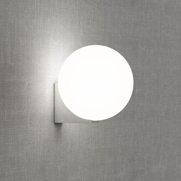 Lampada da parete in argento, ø 15 cm Obi - SULION-image-2