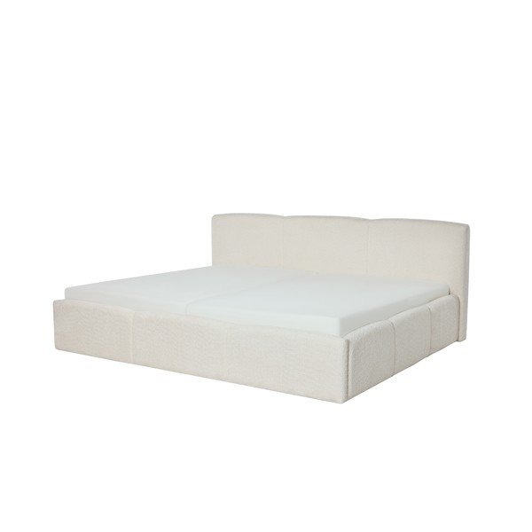 Letto matrimoniale imbottito avorio rete non inclusa 200x240 cm Merida – Meise Möbel