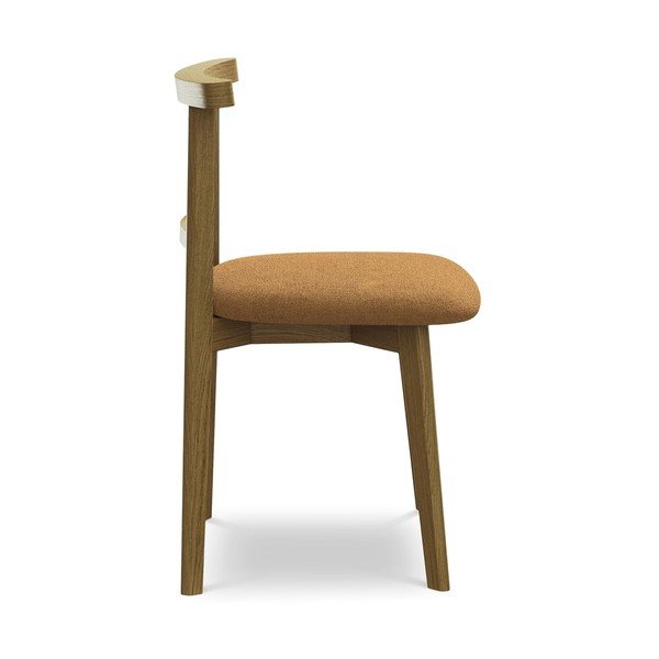 Sedia da pranzo color terracotta in legno massiccio Ohelo – Makamii-image-2