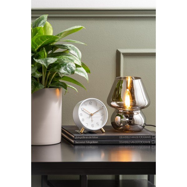 Lampada da tavolo in vetro argento Vetro, altezza 18 cm - Leitmotiv-image-1