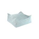Pouf a sacco per bambini color menta con rivestimento in velluto a coste Square – Wigiwama