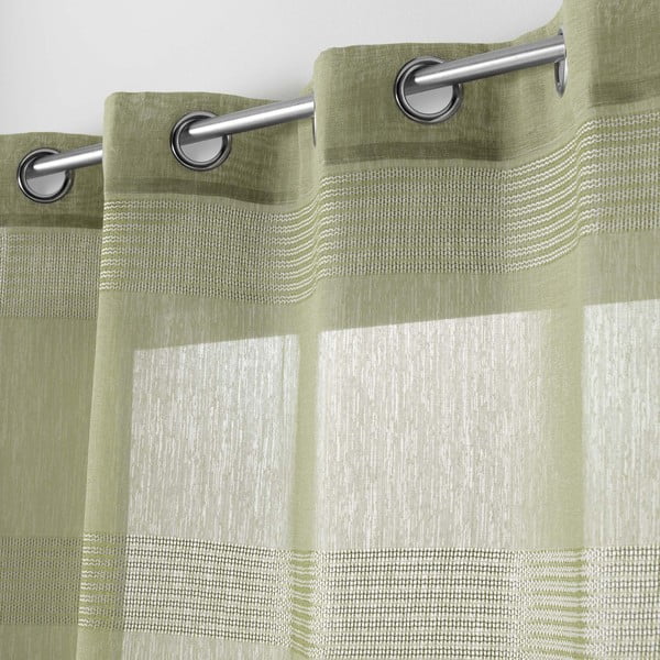 Tenda in voile kaki 140x280 cm Ajourela - douceur d'intérieur-image-1