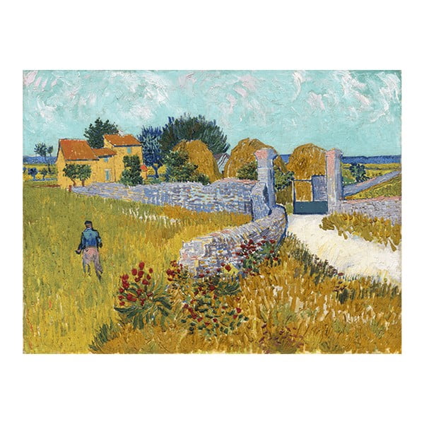 Riproduzione della Fattoria in Provenza di Vincent van Gogh, 40 x 30 cm Vincent van Gogh - Farmhouse in Provence - Fedkolor