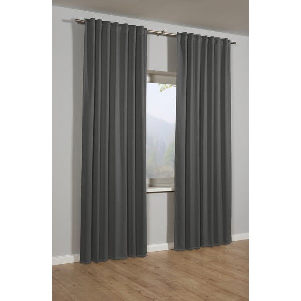 Tenda oscurante grigio scuro 130x245 cm Blackout - Gardinia-image-1