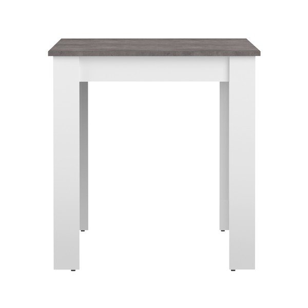 Tavolo da pranzo bianco con piano in cemento 110x70 cm Nice - TemaHome-image-2