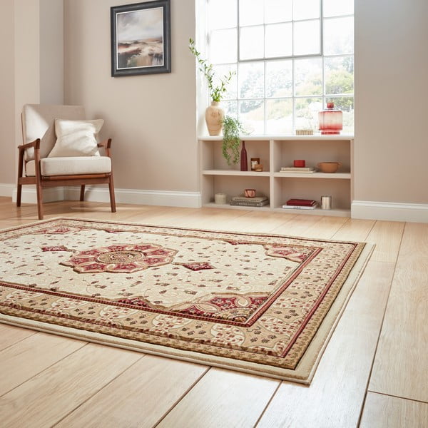 Tappeto crema e marrone Heritage, 160 x 230 cm - Think Rugs-image-1