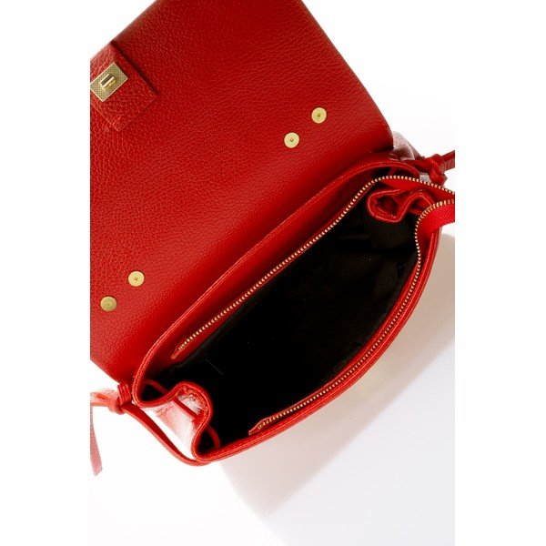 Borsa in pelle rossa Anna - Federica Bassi-image-1
