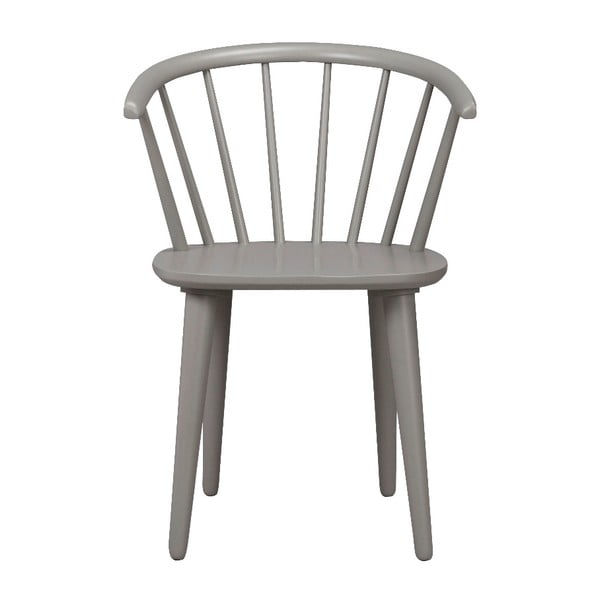 Sedia da pranzo in legno di gomma grigio chiaro Carmen - Rowico-image-2