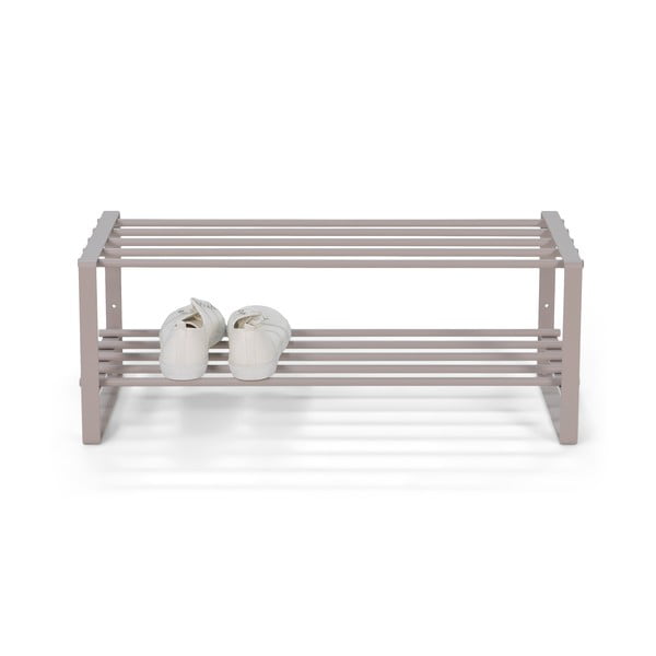 Scarpiera grigio tortora in metallo 70x29x27 cm Rex – Spinder Design-image-2