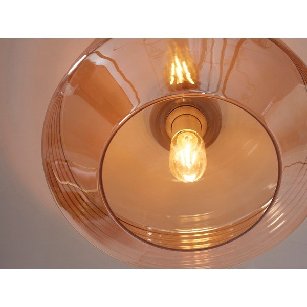 Lampada da soffitto marrone con paralume in vetro ø 35 cm Verona - it's about RoMi-image-3