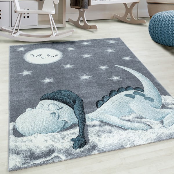 Tappeto per bambini blu-grigio 80x150 cm Bambi - Ayyildiz Carpets-image-1