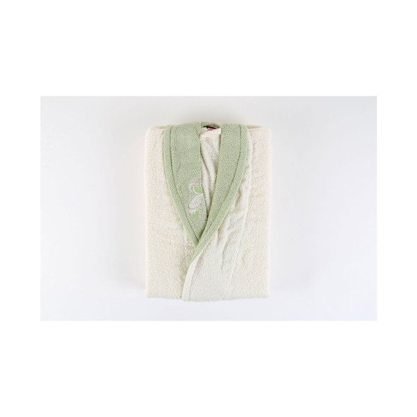 Accappatoio unisex verde in 100% cotone Greg, taglie. S/M - Mijolnir-image-1