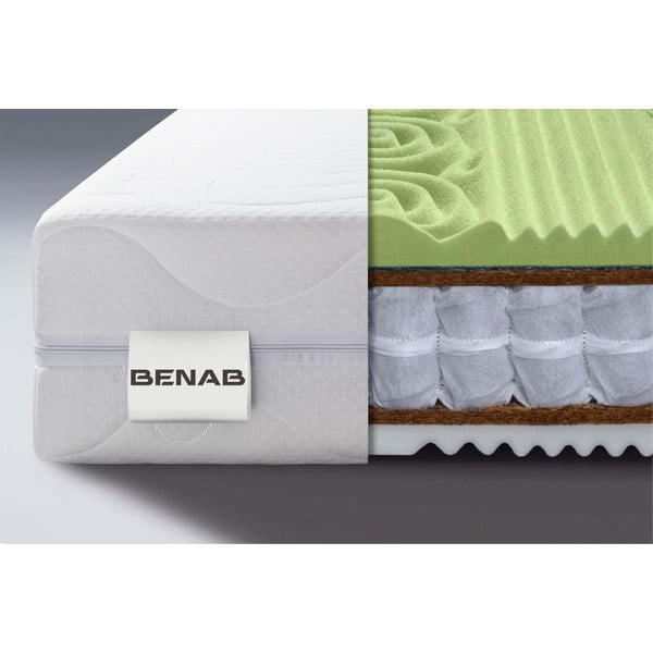 Materasso a molle dure/medie double-face 180x200 cm Visco Sleep - BENAB-image-1