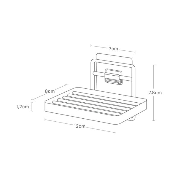 Portasapone autoportante in metallo bianco Film Hook - YAMAZAKI-image-4