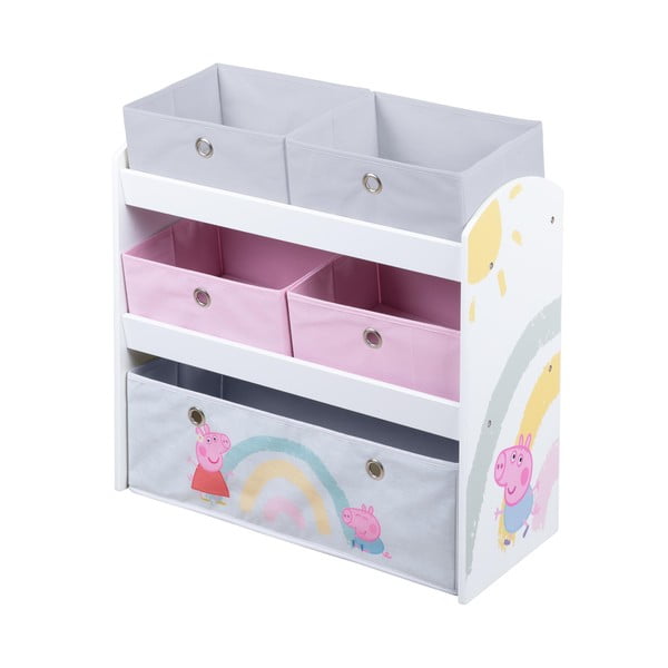 Organizzatore di giocattoli per bambini 63,5x29,5x67 cm Peppa Pig - Roba